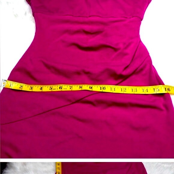 Diane von Furstenberg sheath crepe dress, hidden side zipper. Fully lined. - Picture 4 of 7